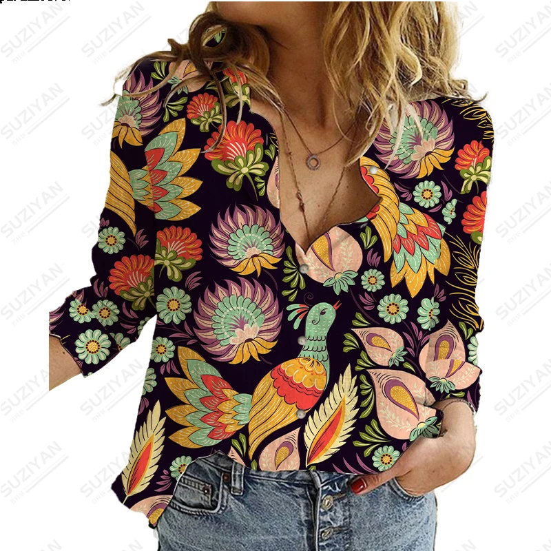 New Floral Women's Long Sleeve Shirt New Style Elegant Casual Loose Fit Women's Cardigan Breathable and Comfortable Print Lining
New Floral Women's Long Sleeve Shirt New Style Elegant Casual Loose Fit Women's Cardigan Breathable and Comfortable Print Lining