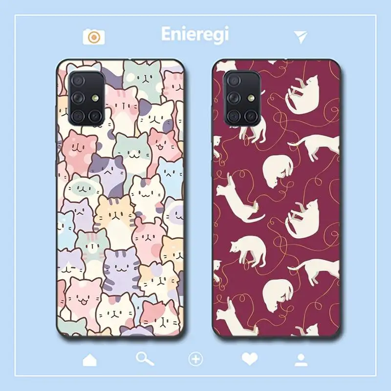 Cartoon Cute Cats Phone Case for Samsung A51 01 50 71 21S 70 31 40 30 10 20 S E 11 91 A7 A8 2018
Cartoon Cute Cats Phone Case for Samsung A51 01 50 71 21S 70 31 40 30 10 20 S E 11 91 A7 A8 2018