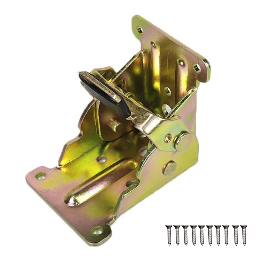 1pc Folding Bracket Iron Folding Lock Extension Table Chair Bed Leg Foldable Support Brackets 68*63*54mm Self-Lock Foldable Hing
1pc Folding Bracket Iron Folding Lock Extension Table Chair Bed Leg Foldable Support Brackets 68*63*54mm Self-Lock Foldable Hing