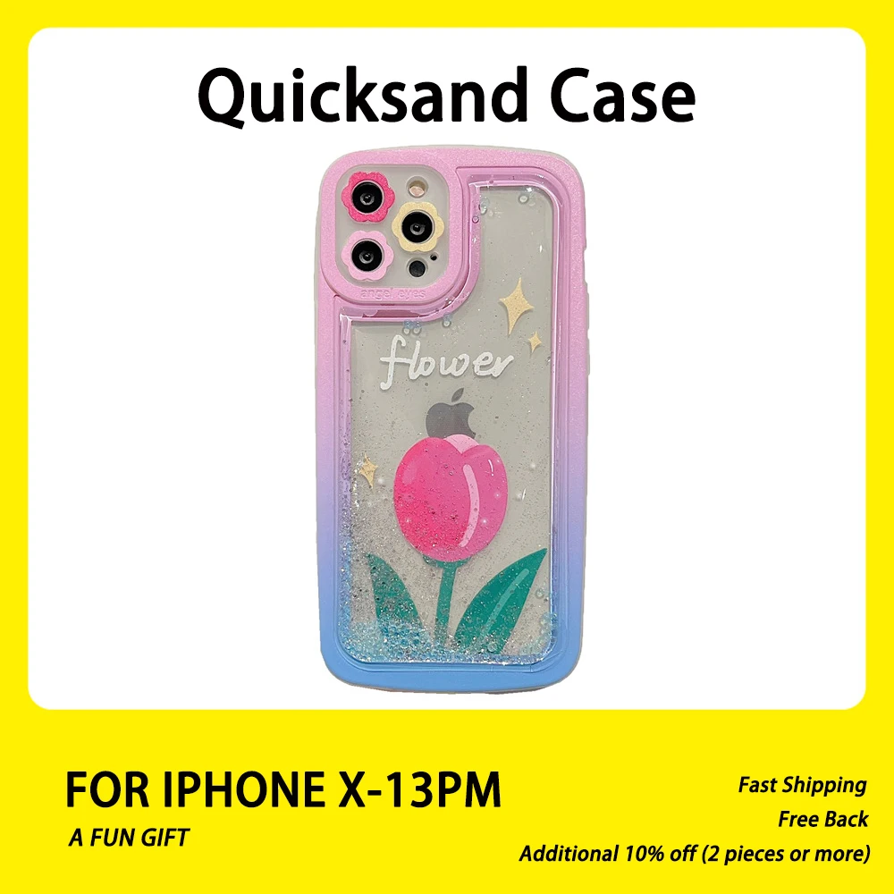 Luxury Glitter Quicksand Vintage Tulip Flower Phone Case For IPhone 13 12 11 Pro Max X XS Max XR 7 8 Plus Soft Cover Funda Capa
Luxury Glitter Quicksand Vintage Tulip Flower Phone Case For IPhone 13 12 11 Pro Max X XS Max XR 7 8 Plus Soft Cover Funda Capa