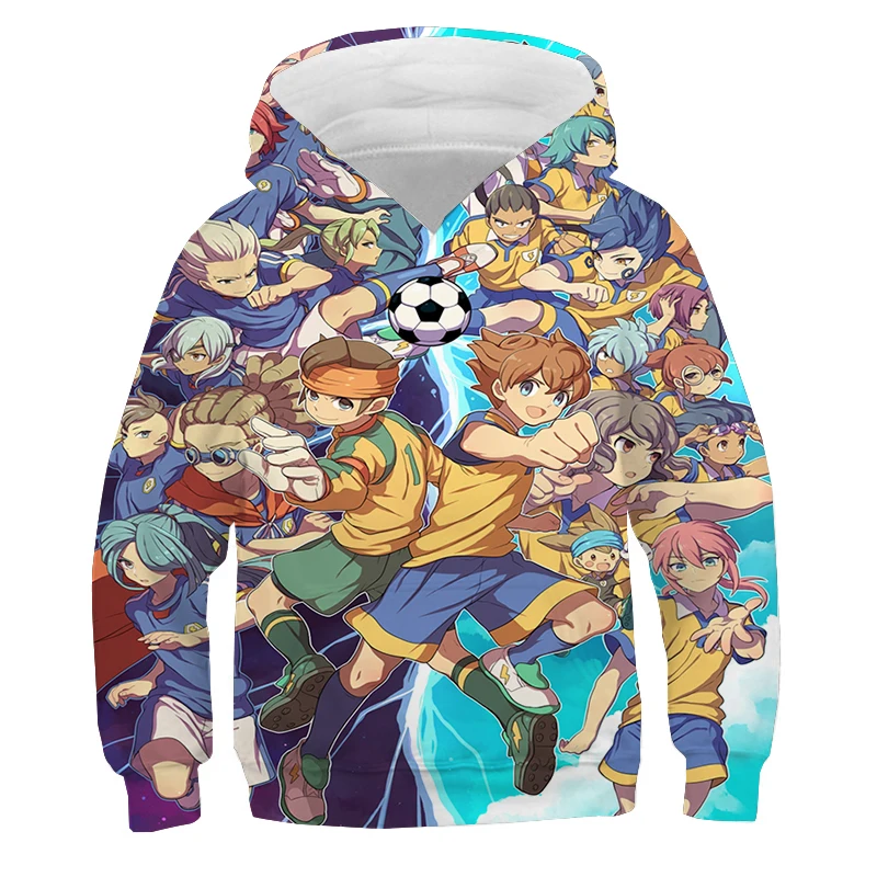 Толстовка Inazuma Eleven Go Детские повседневные топы пуловер с длинным рукавом