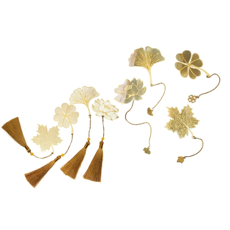 8x Exquisite Vintage Leaf Vein Hollow Leaf Metal Bookmark Creative Fringed Leaf Specimens Bookmark Pendant Friends Gifts
8x Exquisite Vintage Leaf Vein Hollow Leaf Metal Bookmark Creative Fringed Leaf Specimens Bookmark Pendant Friends Gifts