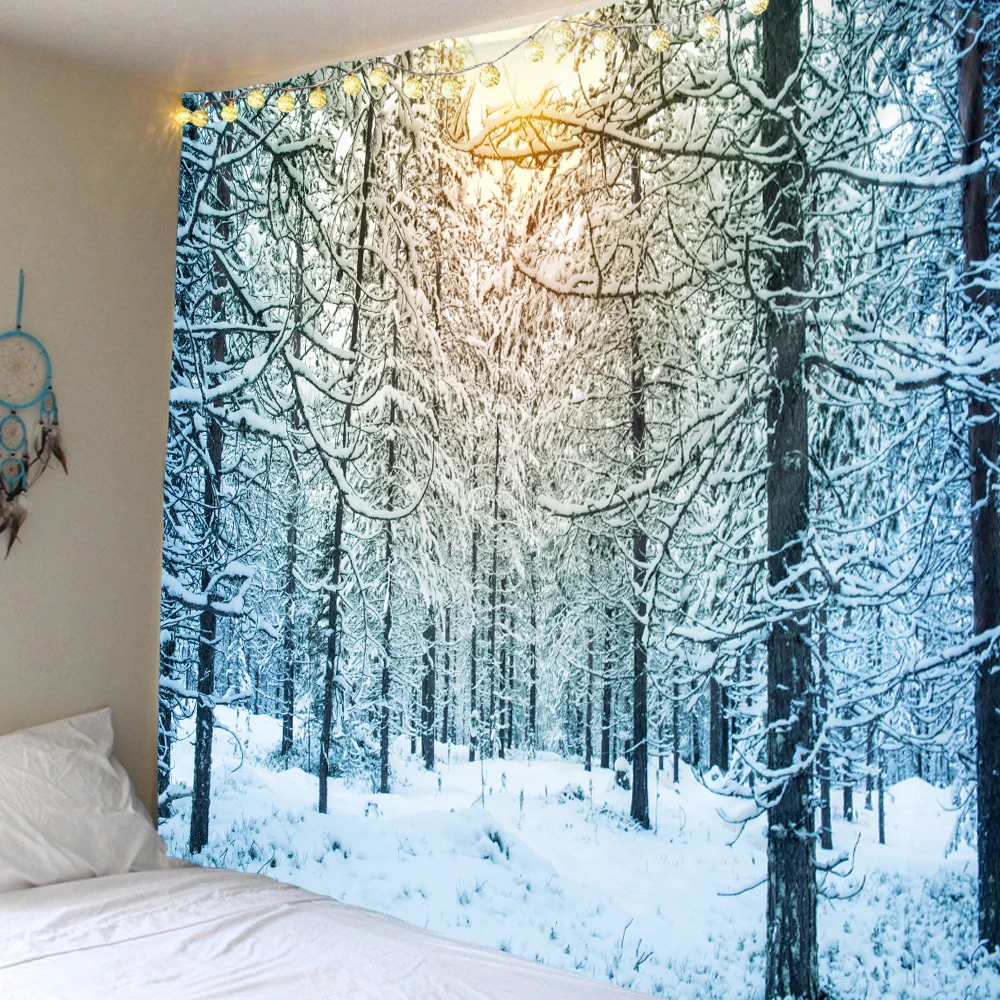 Зимний наружный гобелен с рисунком ледяного и снежного леса, экологически безопасный, декоративная подвесная ткань
Зимний наружный гобелен с рисунком ледяного и снежного леса, экологически безопасный, декоративная подвесная ткань