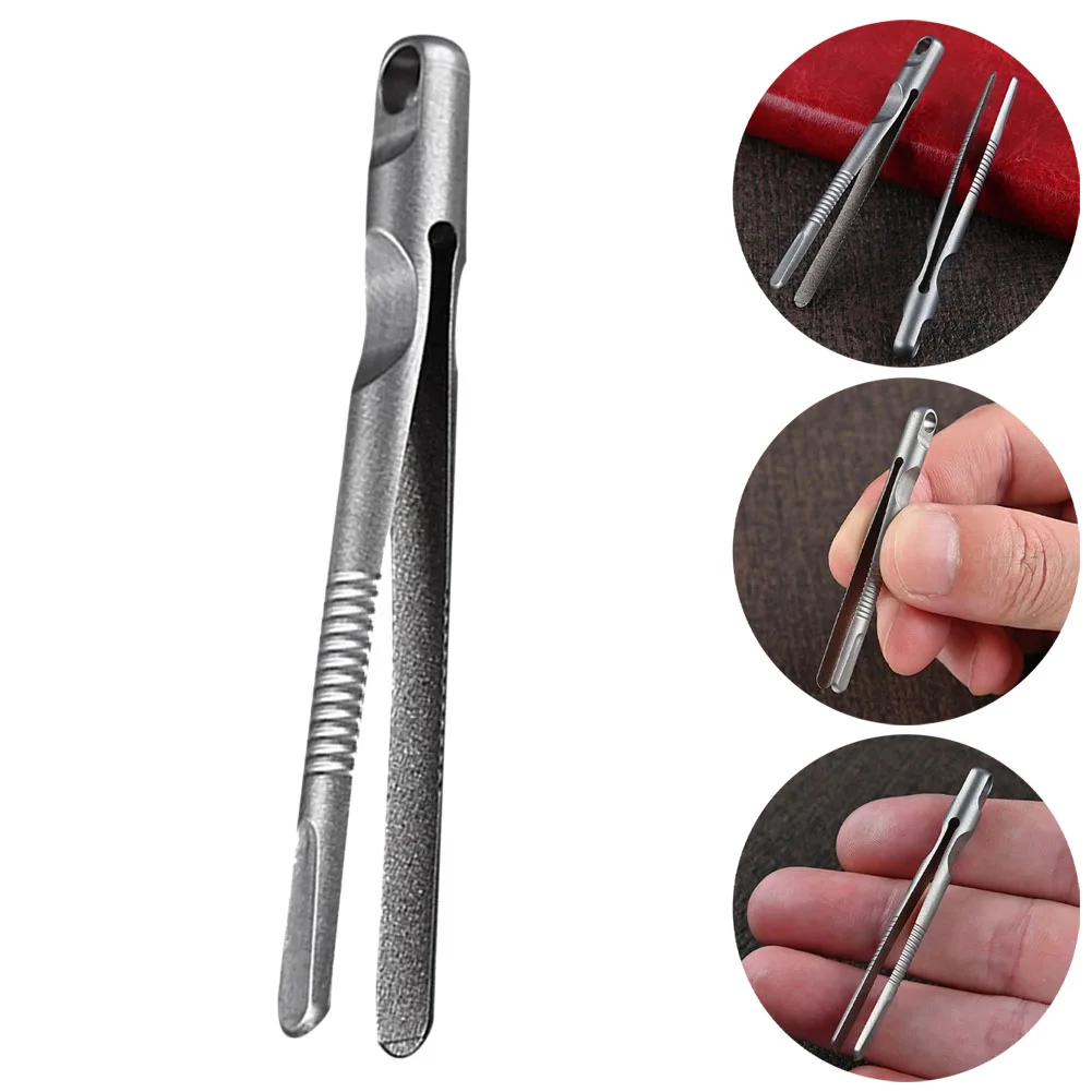 59mm Mini TC4 Titanium Small Tweezers Portable Alloy Clip Portable Nipper EDC CNC Machining Outdoor Hand Tool
59mm Mini TC4 Titanium Small Tweezers Portable Alloy Clip Portable Nipper EDC CNC Machining Outdoor Hand Tool