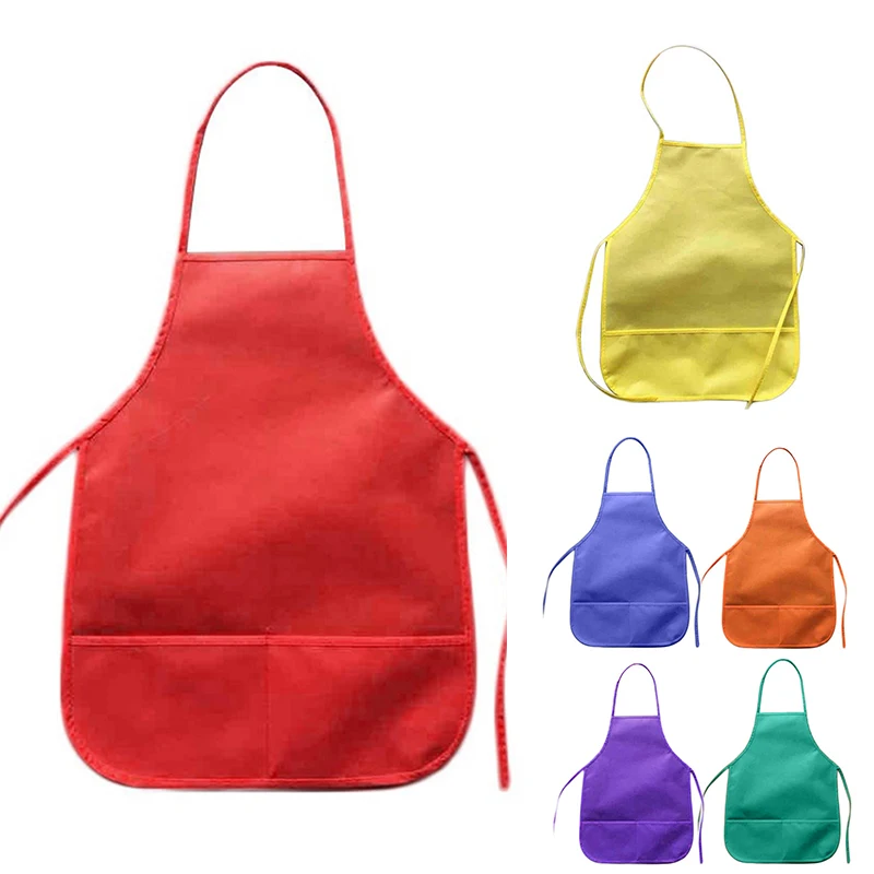 1Pc Children's Fabric Aprons With Pockets Colorful Kitchen Classroom Child Painting Cooking Non-woven Fabric Toddler Clean Apron
1Pc Children's Fabric Aprons With Pockets Colorful Kitchen Classroom Child Painting Cooking Non-woven Fabric Toddler Clean Apron