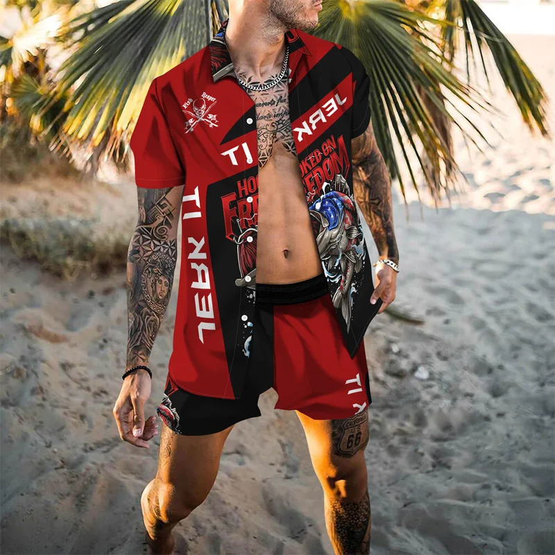 Summer 2022 New Fashion Brand Two Piece Set Men's Outdoor Fishing 3D Printing Personalized Short Sleeve Retro Casual Shirt + Sho
Summer 2022 New Fashion Brand Two Piece Set Men's Outdoor Fishing 3D Printing Personalized Short Sleeve Retro Casual Shirt + Sho