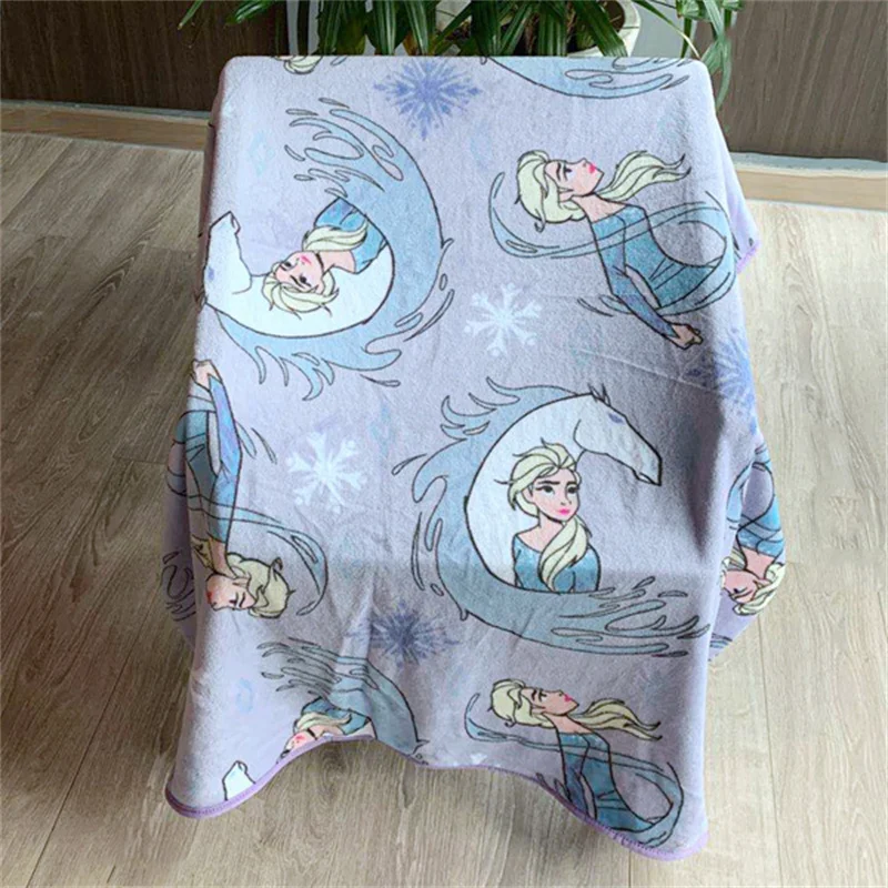 

Disney Cartoon Mickey Mouse Minnie Frozen Elsa Soft Flannel Blanket Throw for Girl Boy Children on Bed Sofa Kids Gift 95x125cm
