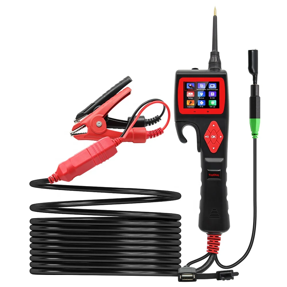 TopDiag Smart Hook P200 Automotive Electrical System Circuit Tester 9V-30V Relay Diode Oscilloscope Test
TopDiag Smart Hook P200 Automotive Electrical System Circuit Tester 9V-30V Relay Diode Oscilloscope Test