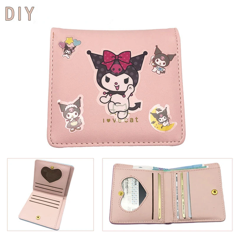 Sanrio Kuromi Wallet Female Short Folding Primary School Student Card Clamp Change Card Holder DIY Purse Coin Pouch Coin Purse
Sanrio Kuromi Wallet Female Short Folding Primary School Student Card Clamp Change Card Holder DIY Purse Coin Pouch Coin Purse