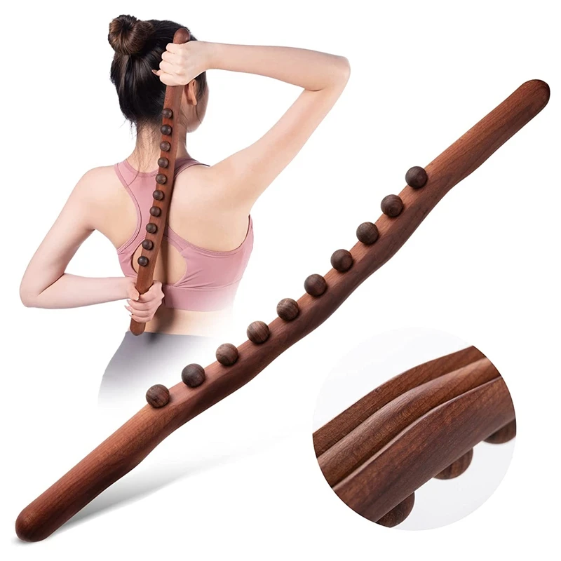 

10 бусин, искусственная палочка, деревянные массажные инструменты для шеи и спины, боли в животе, формирования тела, антицеллюлитных ног