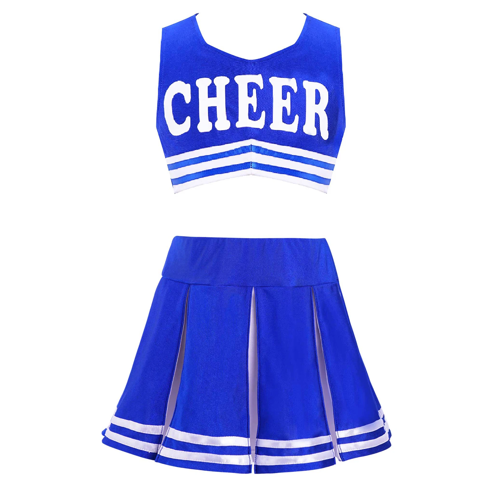 Kids Girls Jazz Dance Wear Cheerleader Costume Uniform Outfits Sleeveless Vest Crop Top With Pleated Skirt Set Sportswear
Kids Girls Jazz Dance Wear Cheerleader Costume Uniform Outfits Sleeveless Vest Crop Top With Pleated Skirt Set Sportswear