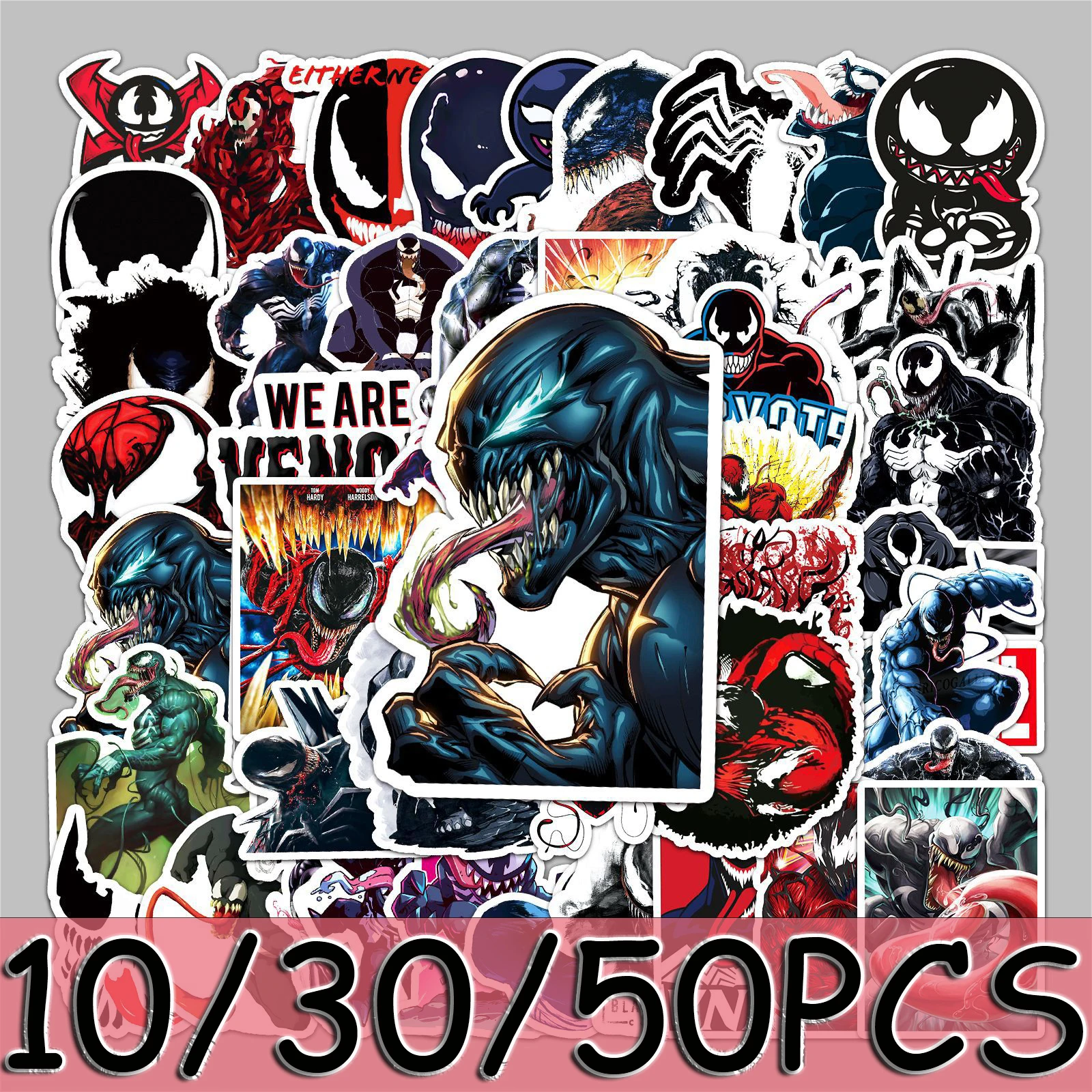 10/30/50Pcs Venom Stickers The Avengers Stickers Waterproof Skateboard Motorcycle Guitar Luggage Laptop Bicycle Sticker Kids Toy
10/30/50Pcs Venom Stickers The Avengers Stickers Waterproof Skateboard Motorcycle Guitar Luggage Laptop Bicycle Sticker Kids Toy
