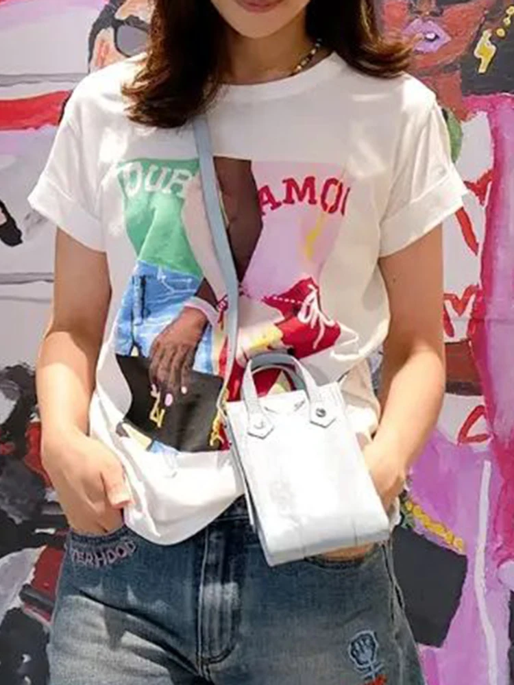 Graphic Print T-Shirts 2022 Summer Woman Cotton Tshirts Top Femme Casual Classic Artistic Designer Style Punk Rock Tee Shirts
Graphic Print T-Shirts 2022 Summer Woman Cotton Tshirts Top Femme Casual Classic Artistic Designer Style Punk Rock Tee Shirts