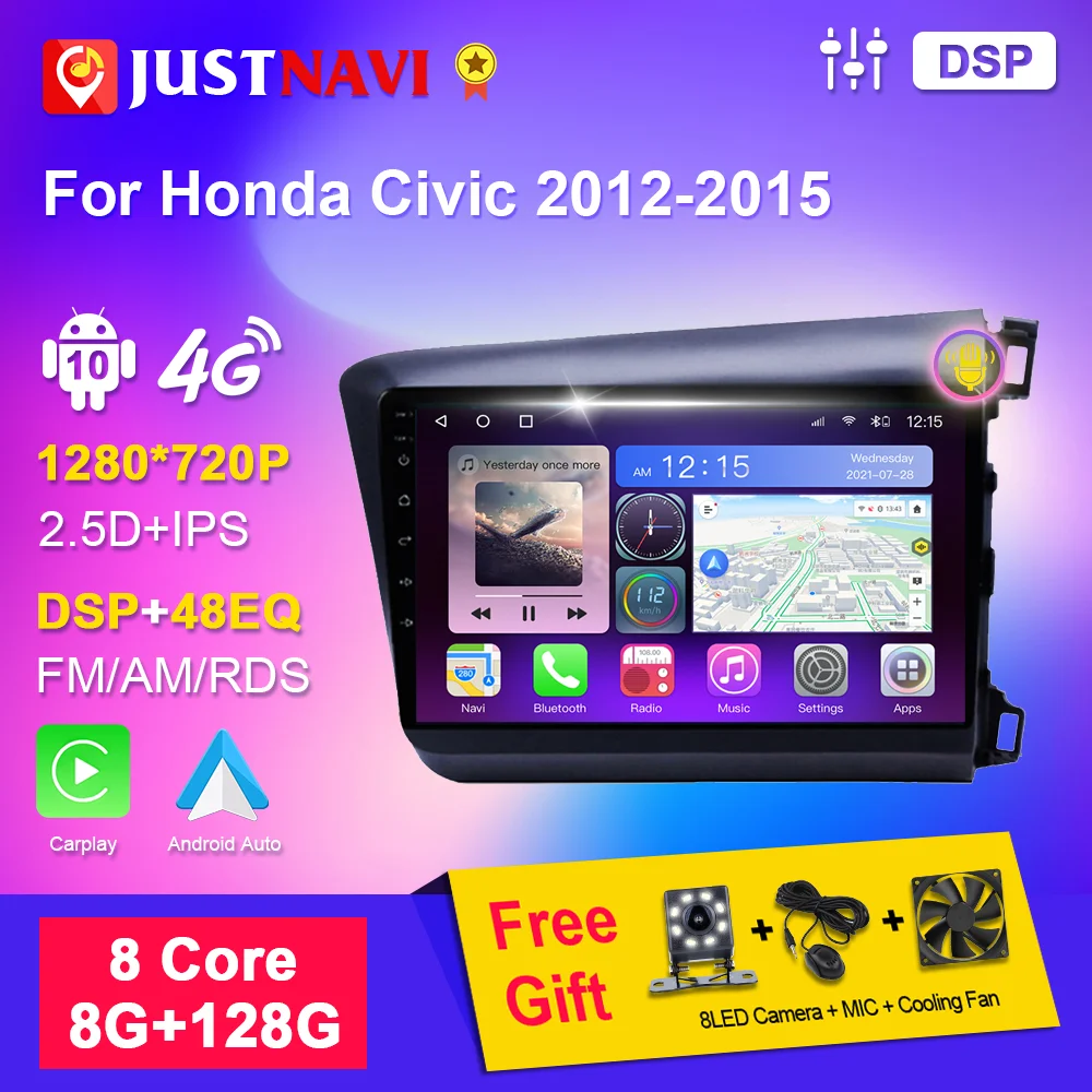 Автомобильная аудиосистема, стерео для Honda Civic 2012-2015, Android, автомобильное радио, умная система, мультимедийный DVD-плеер, навигация GPS
Автомобильная аудиосистема, стерео для Honda Civic 2012-2015, Android, автомобильное радио, умная система, мультимедийный DVD-плеер, навигация GPS