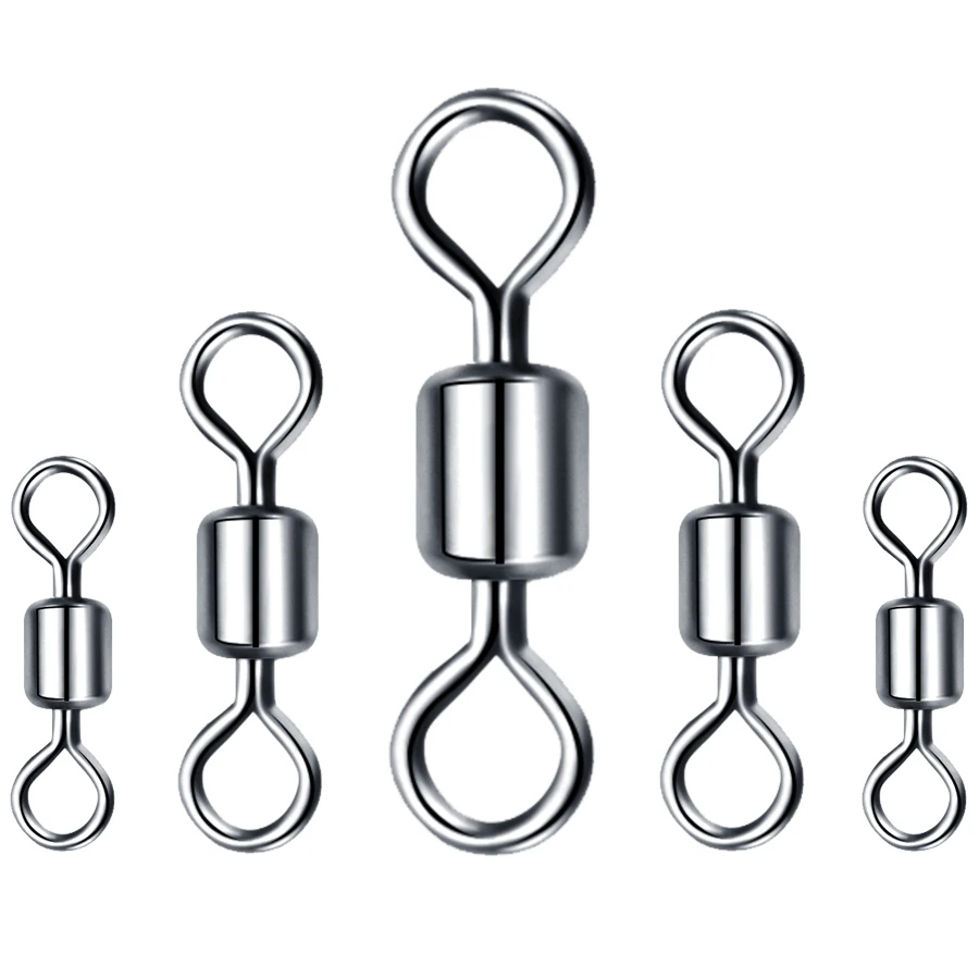 50PCS/Lot Fishing Connector Pin Bearing Rolling Swivel Stainless Steel Snap Swivels Set for Pike Lure Fishing Accessories Tackle
50PCS/Lot Fishing Connector Pin Bearing Rolling Swivel Stainless Steel Snap Swivels Set for Pike Lure Fishing Accessories Tackle