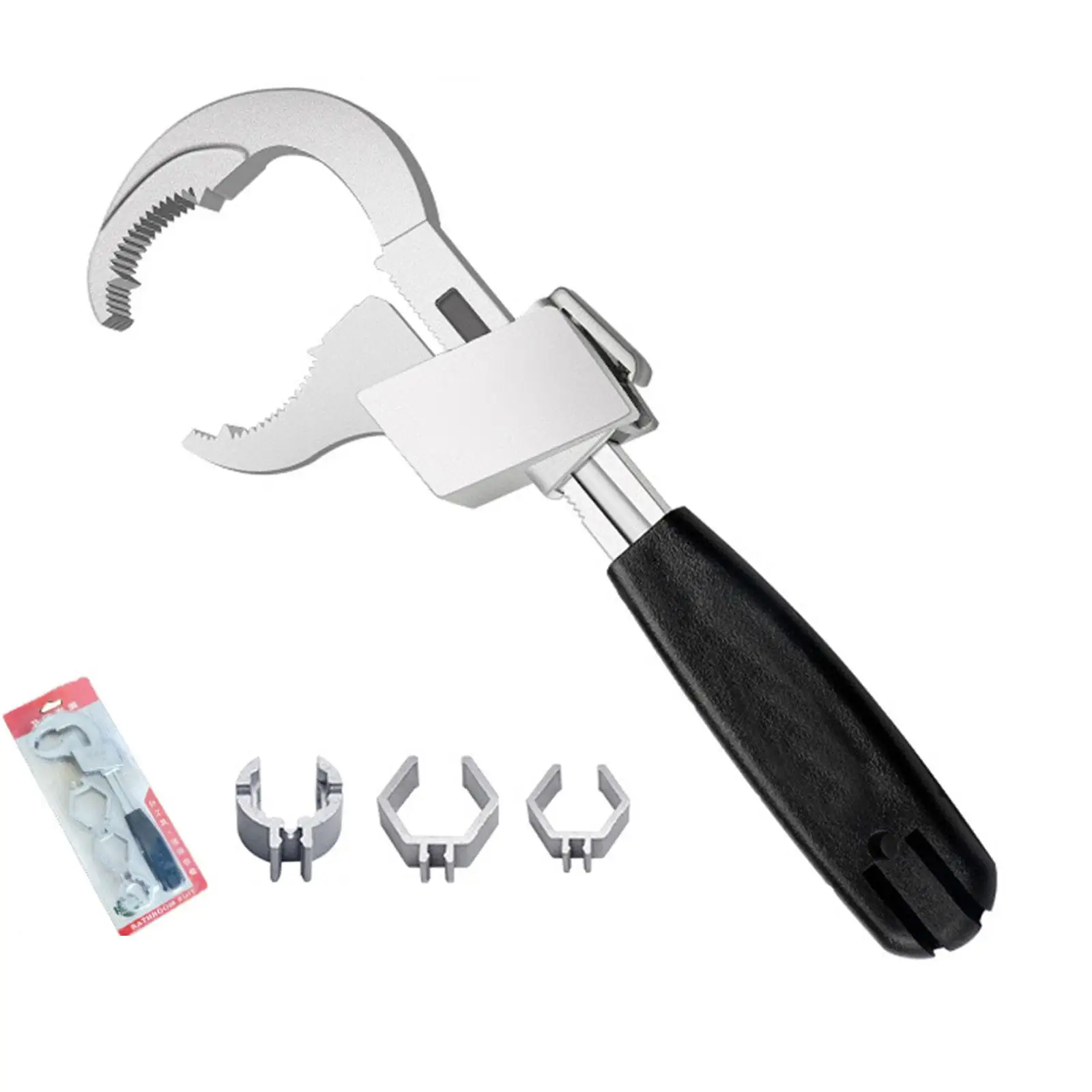 Multifunctional Bathroom Wrench Sink Water Pipe 80mm Large Opening Adjustable Wrench Home Special Bathroom Wrench Repair Tool
Multifunctional Bathroom Wrench Sink Water Pipe 80mm Large Opening Adjustable Wrench Home Special Bathroom Wrench Repair Tool