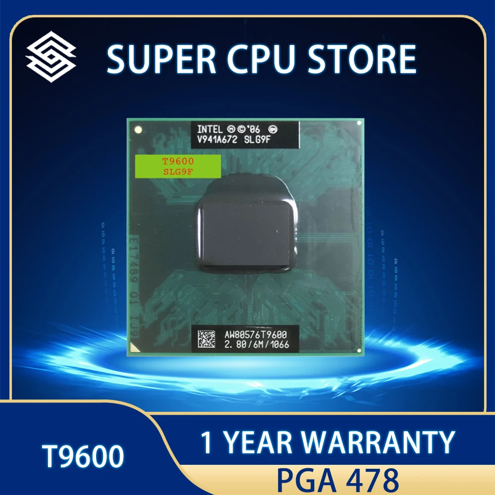 Процессор Intel Core 2 Duo T9600 SLG9F SLB47 6 Мб 35 Вт 2,8 ГГц двухъядерный двухпотоковый PGA478
Процессор Intel Core 2 Duo T9600 SLG9F SLB47 6 Мб 35 Вт 2,8 ГГц двухъядерный двухпотоковый PGA478