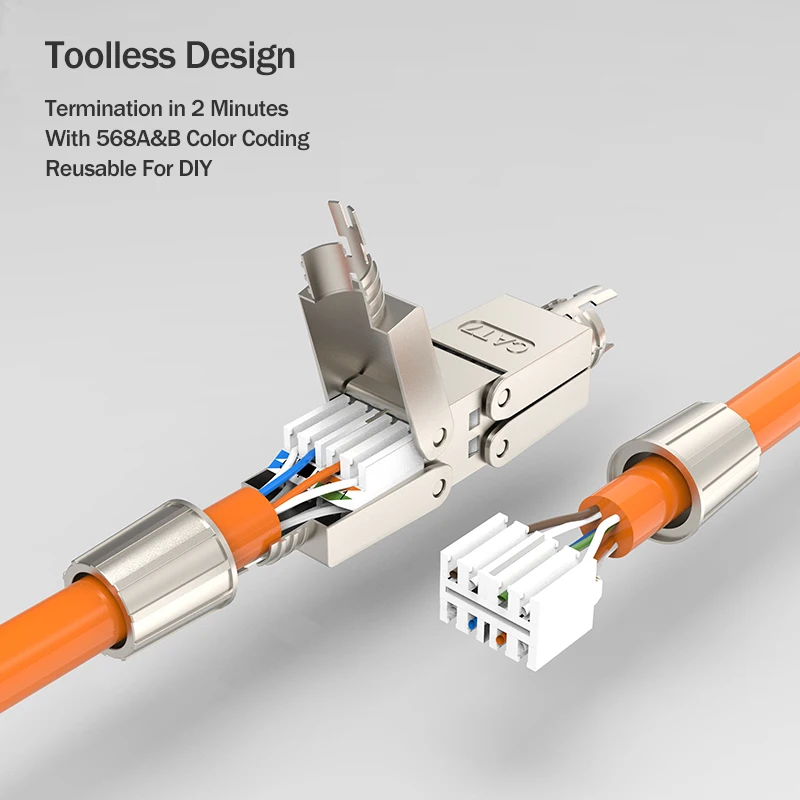 Cat6A Cat7 удлинитель кабеля, распределительный адаптер, соединительная коробка, удлинитель кабеля RJ45 Lan, полностью экранированный, без инструм...
Cat6A Cat7 удлинитель кабеля, распределительный адаптер, соединительная коробка, удлинитель кабеля RJ45 Lan, полностью экранированный, без инструм...