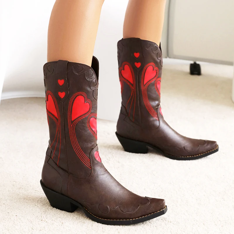 Brown Embroider Butterfly Western Cowboy Boots For Women High Heels Knee High Boots Ladies Spring Autumn Cowgirl Boots Shoes
Brown Embroider Butterfly Western Cowboy Boots For Women High Heels Knee High Boots Ladies Spring Autumn Cowgirl Boots Shoes