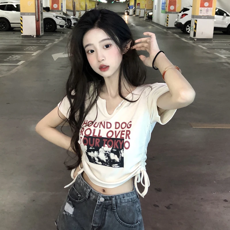 Pure desire chic navel exposed short cotton T-shirt new summer chic sweet Spice Girl straight shoulder slim fitting short sleeve
Pure desire chic navel exposed short cotton T-shirt new summer chic sweet Spice Girl straight shoulder slim fitting short sleeve
