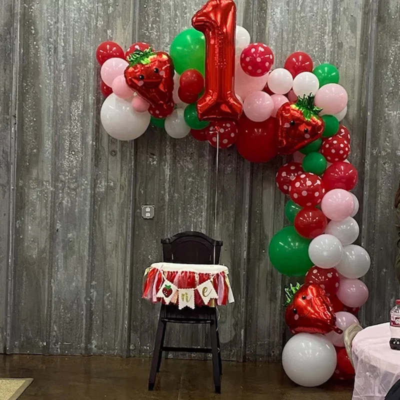 94pcs Strawberry Balloons Garland Arch Kit Red Polka Dots Pink Green Balloon Decorations Baby Shower Birthday Party Bachelorette
94pcs Strawberry Balloons Garland Arch Kit Red Polka Dots Pink Green Balloon Decorations Baby Shower Birthday Party Bachelorette