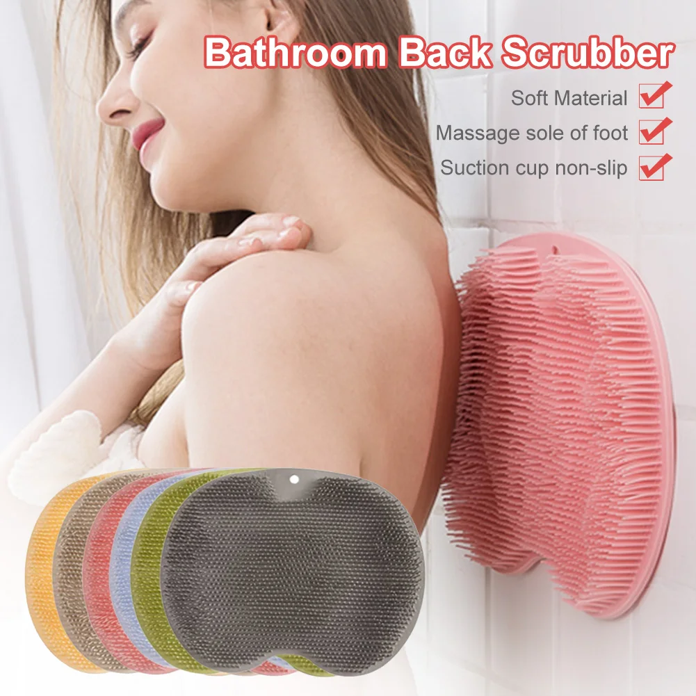 Bathroom Shower Back Scrubber Body Scrub Exfoliating Foot Back Massage Mat Silicone Reusable Sucker Wall Mat Bath Massage Tools
Bathroom Shower Back Scrubber Body Scrub Exfoliating Foot Back Massage Mat Silicone Reusable Sucker Wall Mat Bath Massage Tools