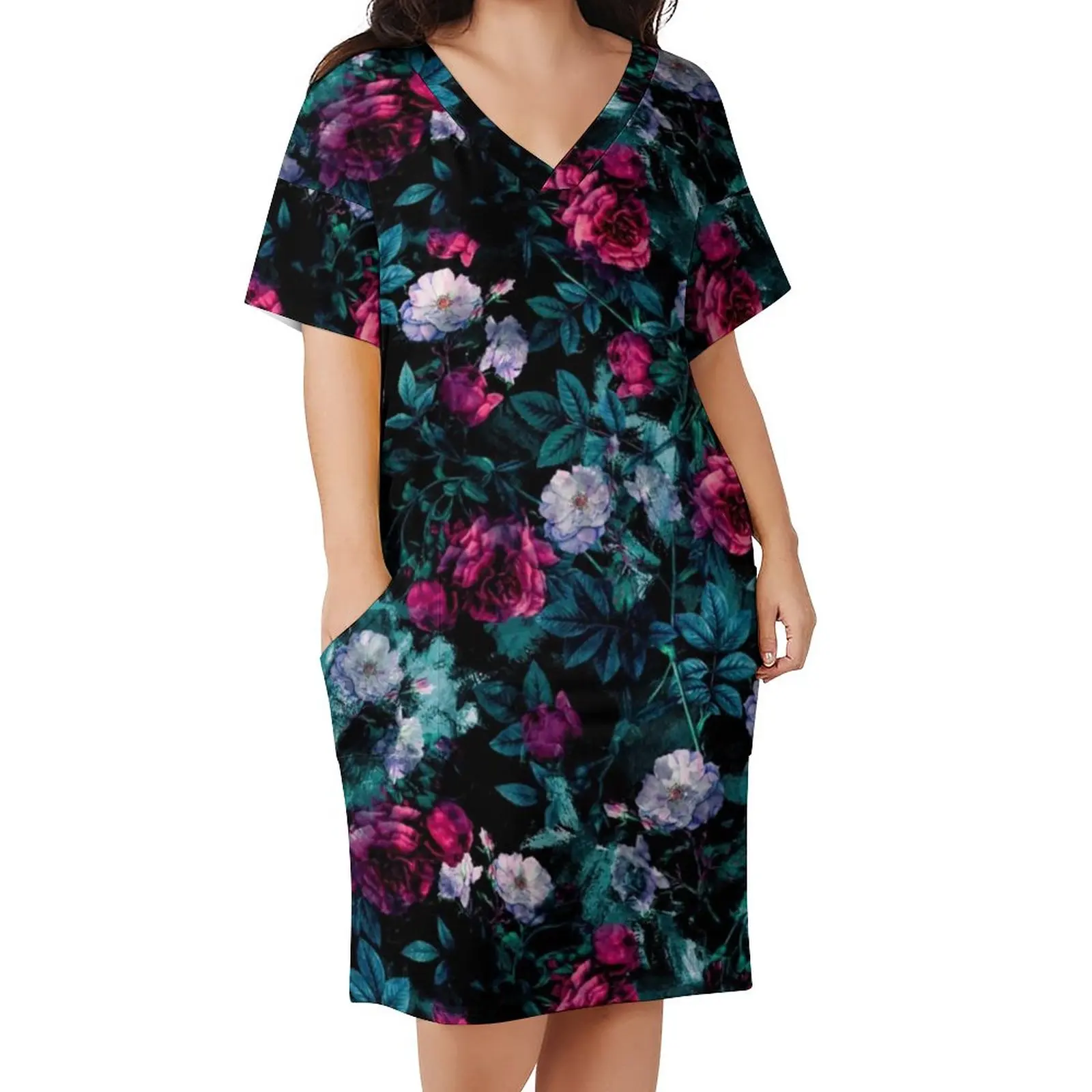 Rpe Floral Print Dress V Neck Abstract Art Sexy Dresses Womens Street Style Pattern Casual Dress With Pockets Big Size
Rpe Floral Print Dress V Neck Abstract Art Sexy Dresses Womens Street Style Pattern Casual Dress With Pockets Big Size