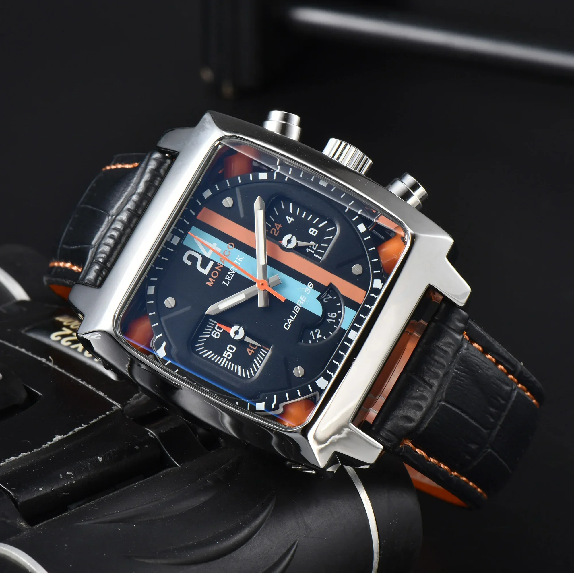 Great Quality Original Brand Luxury Watches for Men Monac Design Square Case Leather Strap Hollow Back AAA Clock Automatic Date
Great Quality Original Brand Luxury Watches for Men Monac Design Square Case Leather Strap Hollow Back AAA Clock Automatic Date