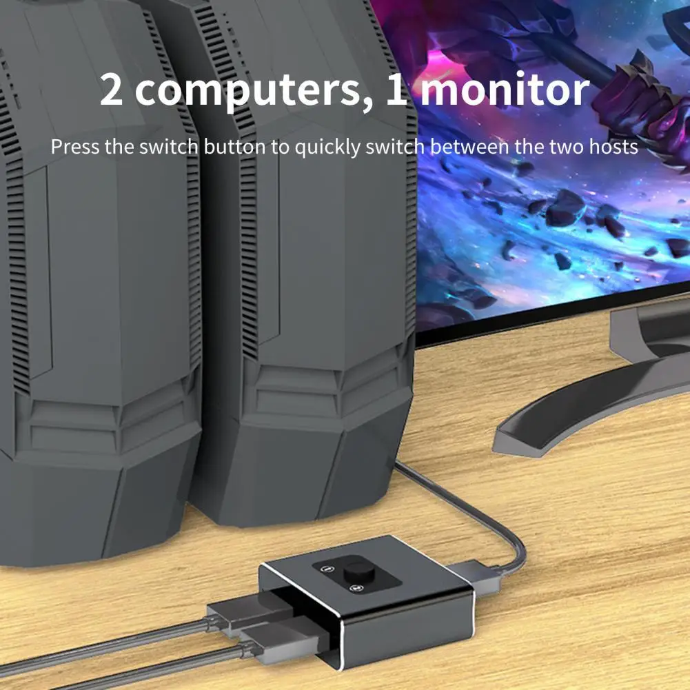HDMI-compatible Switcher 4K Bi-directional Aluminum Alloy Plug Play HDMI-compatible Switch Adapter for Conference
HDMI-compatible Switcher 4K Bi-directional Aluminum Alloy Plug Play HDMI-compatible Switch Adapter for Conference