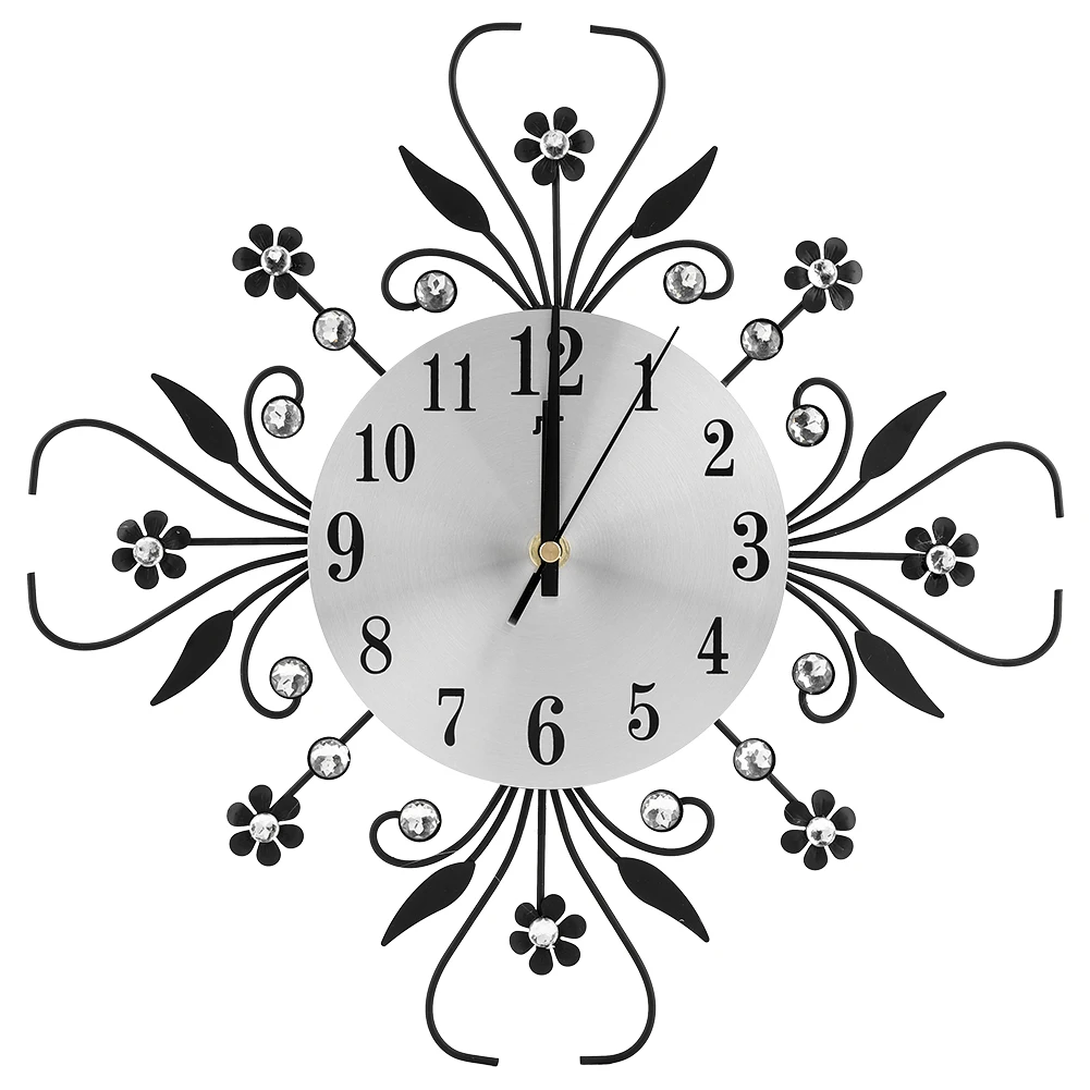 Creative Iron European Style Flower-Shaped Wall-mounted Clock Diamond Hanging Wall Clock crystal crystal crystal crystal
Creative Iron European Style Flower-Shaped Wall-mounted Clock Diamond Hanging Wall Clock crystal crystal crystal crystal