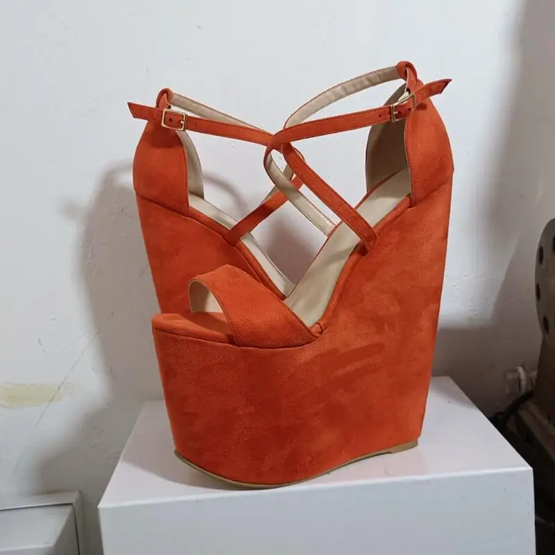 SHOFOO shoes,Elegant women's sandals Suede about 20 cm Wedges heel sandals Heightening sandals Banquet women's shoesCustom shoes
SHOFOO shoes,Elegant women's sandals Suede about 20 cm Wedges heel sandals Heightening sandals Banquet women's shoesCustom shoes