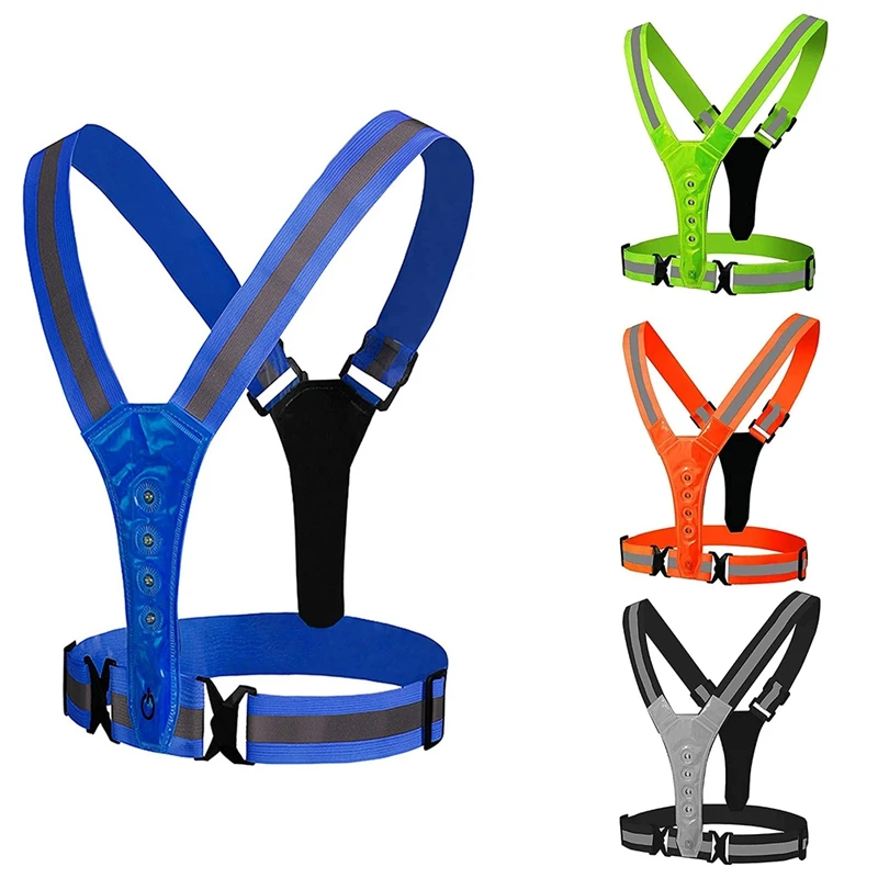 Reflective Vest, Adjustable, High Visibility Vest, Safety Vest With 8 LED Lamps, High Visibility For Jogging
Reflective Vest, Adjustable, High Visibility Vest, Safety Vest With 8 LED Lamps, High Visibility For Jogging