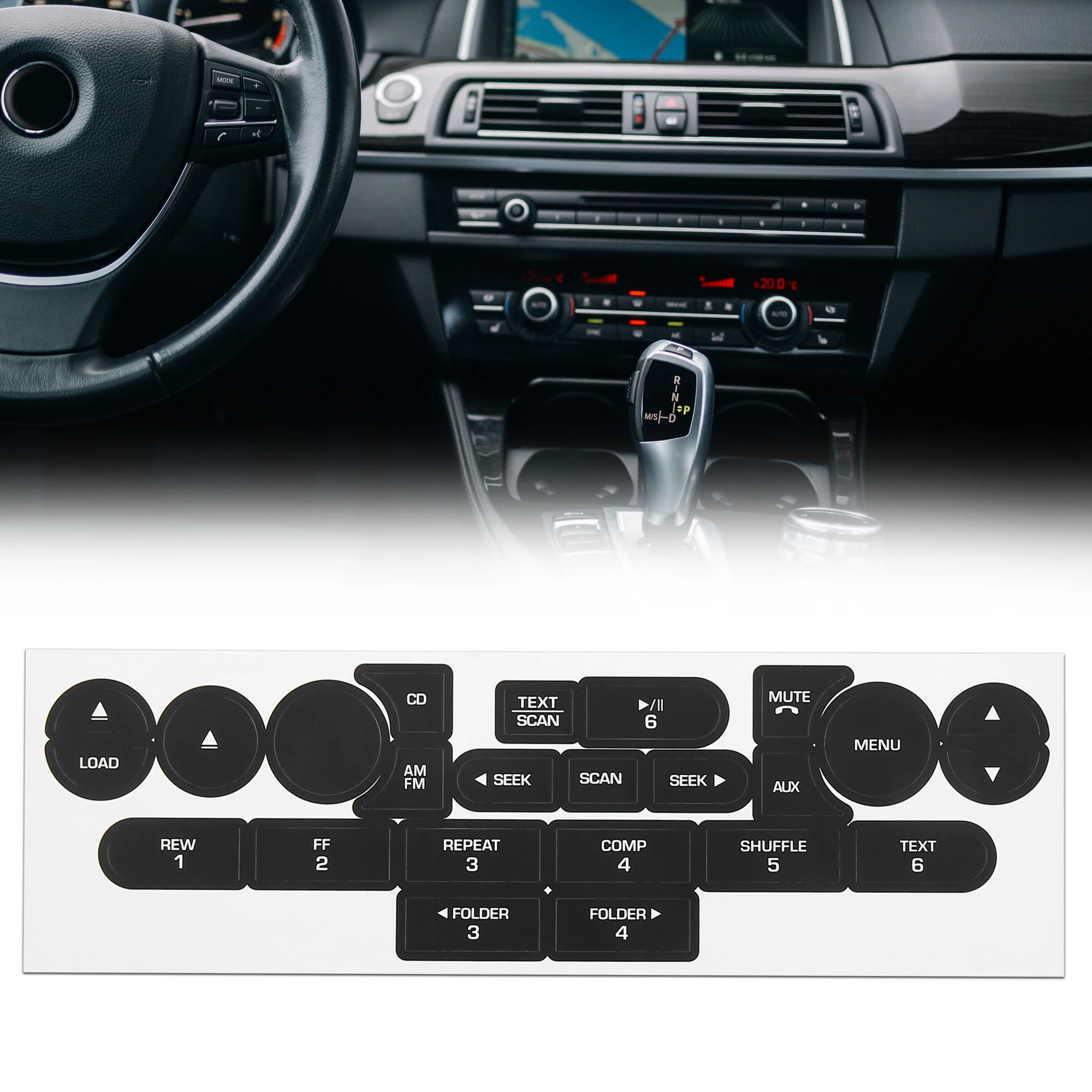 Uxcell Car Front Radio Stereo Button Repair Decals Stickers Replacement for Ford Mustang 2001-2019
Uxcell Car Front Radio Stereo Button Repair Decals Stickers Replacement for Ford Mustang 2001-2019