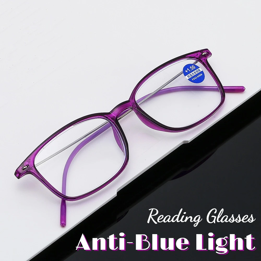 Anti-blue Light Ultralight Reading Glasses Parent Square Farsighted Glasses Women Men Presbyopia Eyewear Diopter +1.0 To +4.0
Anti-blue Light Ultralight Reading Glasses Parent Square Farsighted Glasses Women Men Presbyopia Eyewear Diopter +1.0 To +4.0