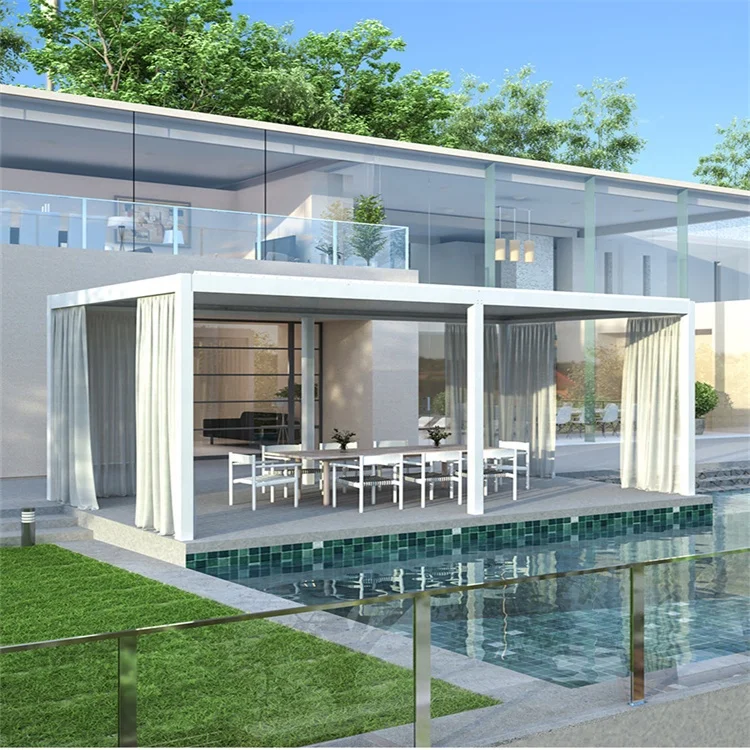 Top Retractable Aluminum Supplier Waterproof Pergola Louvers Terrace Louvre Roof Garden Pergola auto pergola aluminum 
Top Retractable Aluminum Supplier Waterproof Pergola Louvers Terrace Louvre Roof Garden Pergola auto pergola aluminum