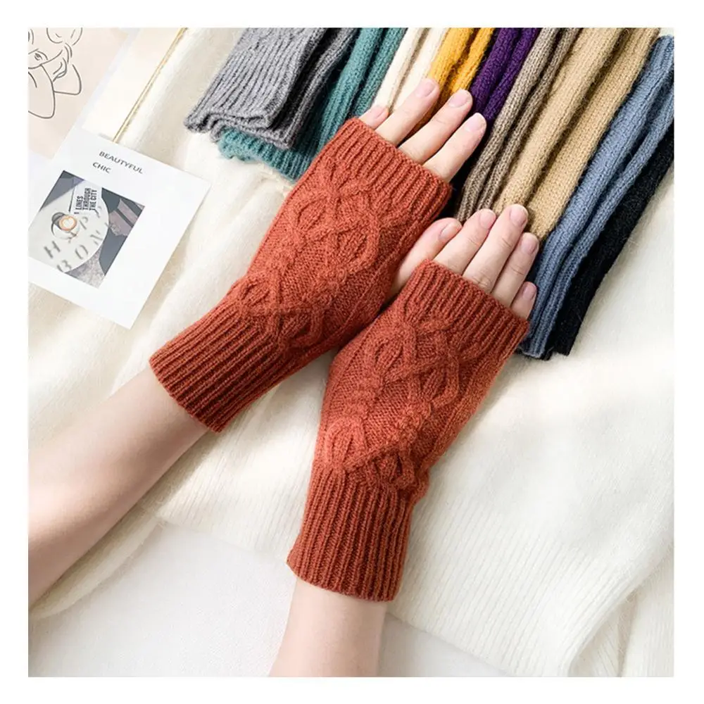 Fingerless Mittens Women Warm Gloves Female Fashion Knitted Gloves Half Finger Hand Warmer Outdoor Sports Men Knitted Gloves
Fingerless Mittens Women Warm Gloves Female Fashion Knitted Gloves Half Finger Hand Warmer Outdoor Sports Men Knitted Gloves