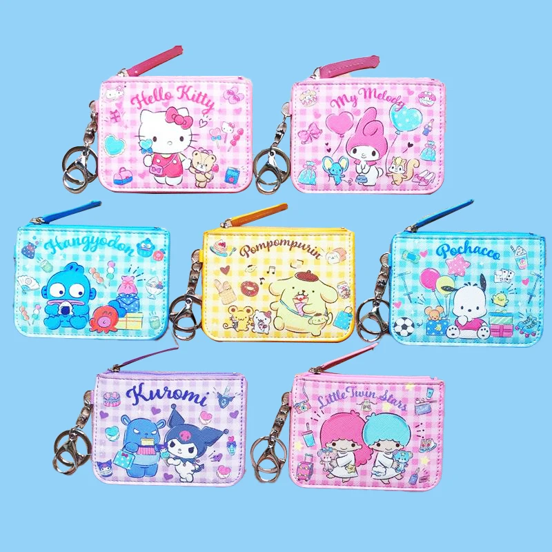 Kawaii Sanrioed Wallet Anime Hello Kitty Cinnamoroll Credit Card Holder Wallet with Key Chain Coin Purse Pu Card Bag Girls Gift
Kawaii Sanrioed Wallet Anime Hello Kitty Cinnamoroll Credit Card Holder Wallet with Key Chain Coin Purse Pu Card Bag Girls Gift