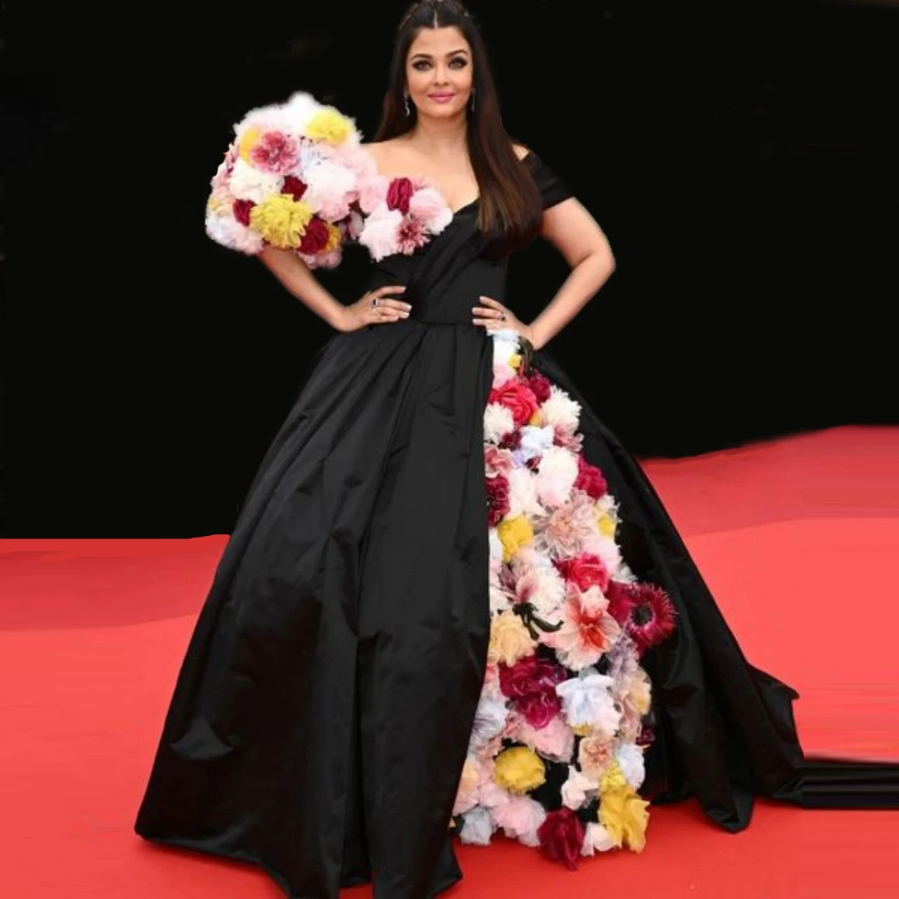 V-neck Prom Dress Satin Ball Gown Cannes Film Festival Women's Dress Celebrity Dresses Flowers Evening Dresses For Woman
V-neck Prom Dress Satin Ball Gown Cannes Film Festival Women's Dress Celebrity Dresses Flowers Evening Dresses For Woman