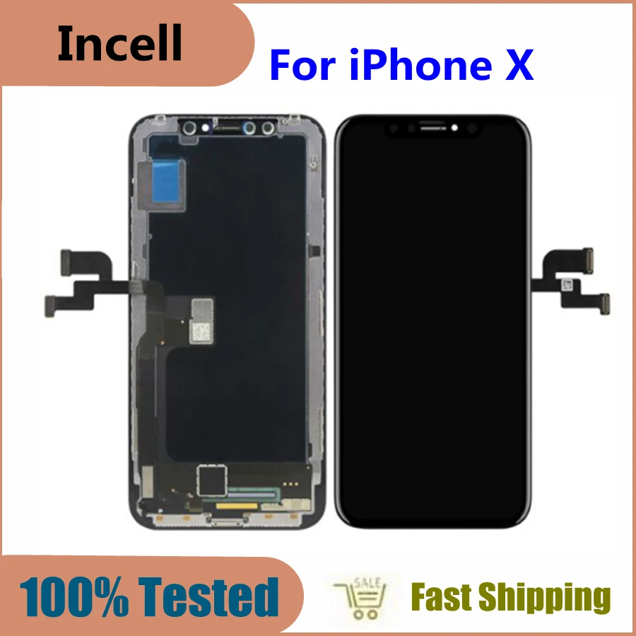 

Incell LCD For iPhone X Touch Panels Screen Display Digitizer Assembly Replacement Tesed No Dead Pixels for X Display