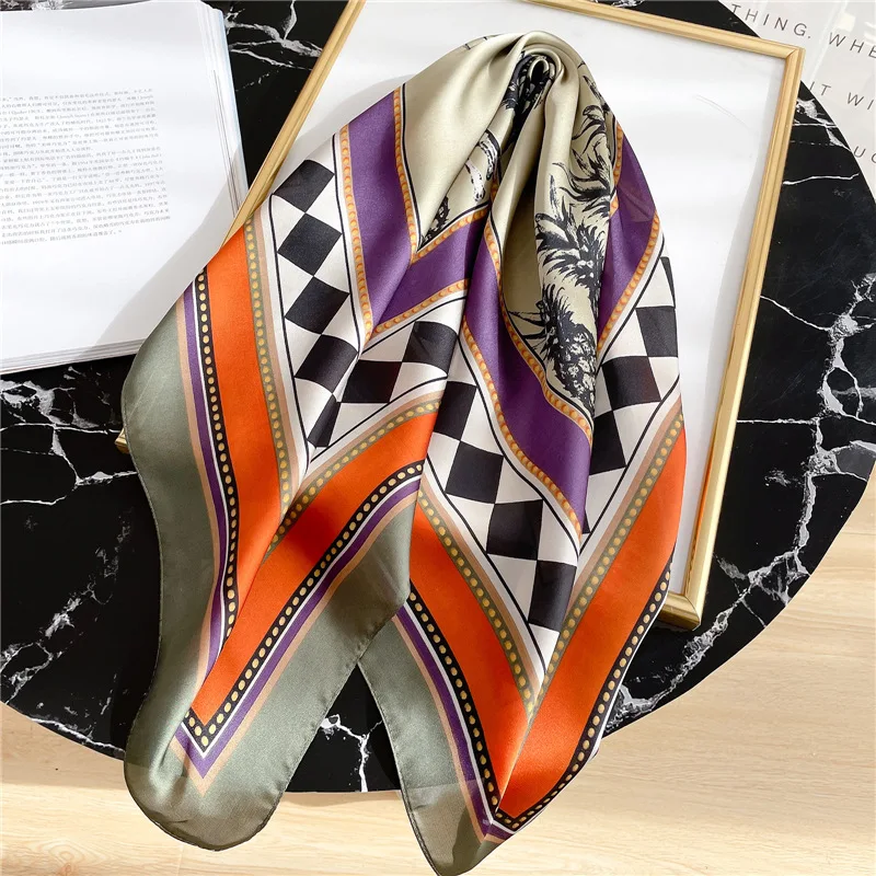 Fashion Kerchief Neck Scarves For Women Print Hairband Bag Scarfs Female 70*70cm Square Headband Hair Silk Feel Scarf For Ladies
Fashion Kerchief Neck Scarves For Women Print Hairband Bag Scarfs Female 70*70cm Square Headband Hair Silk Feel Scarf For Ladies