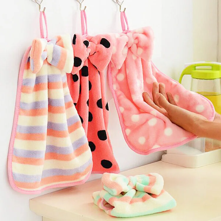Sweet Bow Thickened Soft Absorbent Coral Fleece Hanging Hand Towel/Towel Big Bowknot Rag Wholesale
Sweet Bow Thickened Soft Absorbent Coral Fleece Hanging Hand Towel/Towel Big Bowknot Rag Wholesale