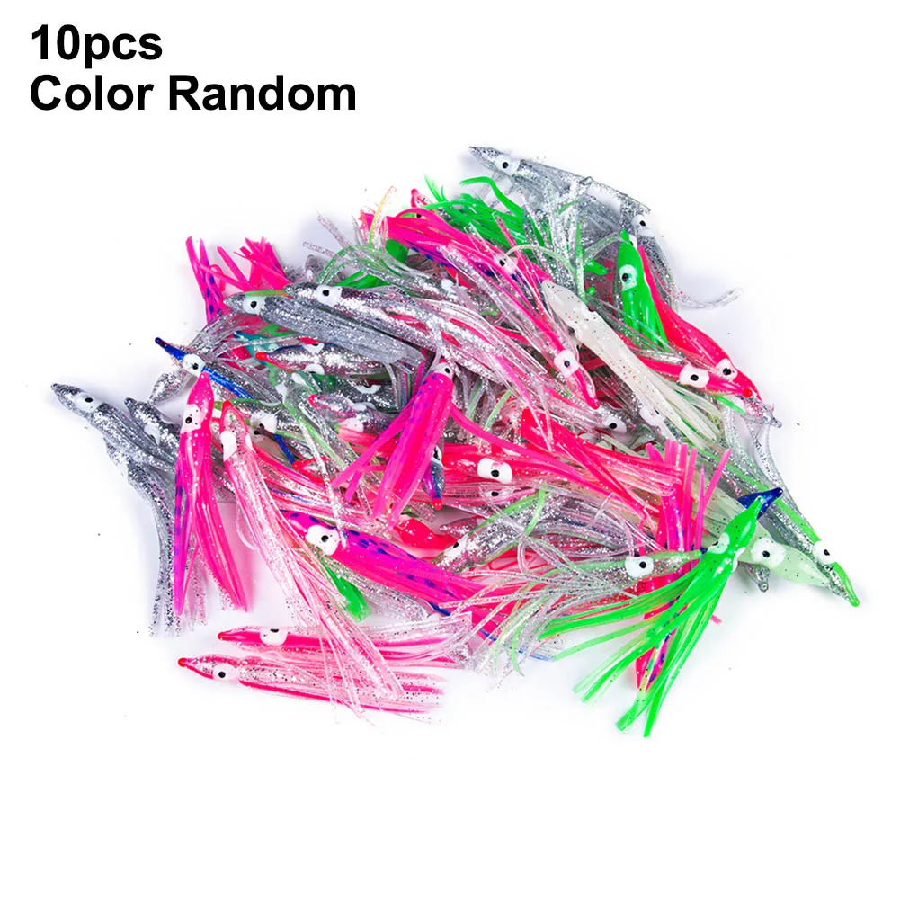 10Pcs/Lot Soft Lure Squid Skirts Artificial Bait Lures 5cm7cm10cm12cm Octopus Squid Luminous Luya Soft Bait Mixed Color Random
10Pcs/Lot Soft Lure Squid Skirts Artificial Bait Lures 5cm7cm10cm12cm Octopus Squid Luminous Luya Soft Bait Mixed Color Random