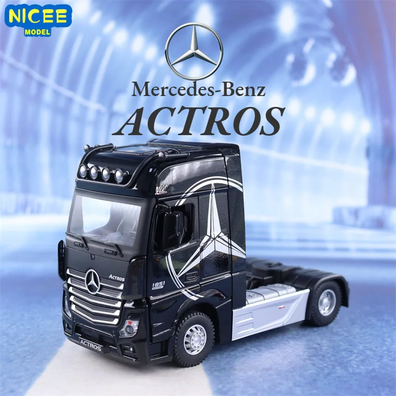 1:36 Mercedes-Benz ACTROS truck Simulation Diecast Metal Alloy Model car Sound Light Pull Back Collection Kids Toy Gifts A561
1:36 Mercedes-Benz ACTROS truck Simulation Diecast Metal Alloy Model car Sound Light Pull Back Collection Kids Toy Gifts A561