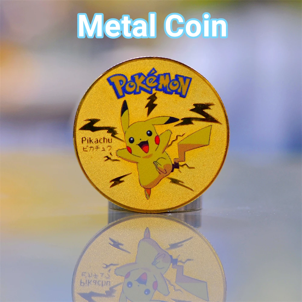 Pokemon Coine Metal Pokémon Coins Pikachu Vmax Anime Commemorative Coins Charizard Mewtwo Golden Round Iron Hard Cards Game Toys
Pokemon Coine Metal Pokémon Coins Pikachu Vmax Anime Commemorative Coins Charizard Mewtwo Golden Round Iron Hard Cards Game Toys