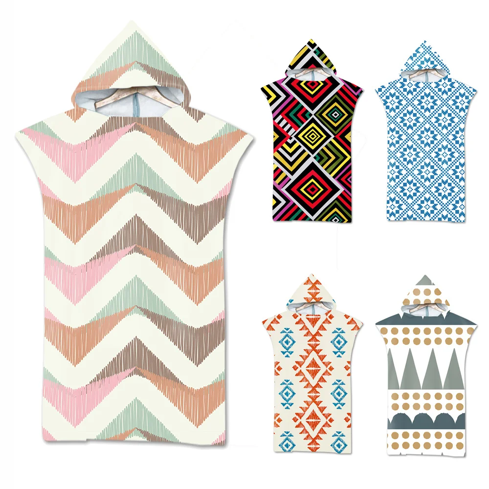 Microfiber Printed Hooded Beach Towel For Adults Quick Dry Swimming Pool Bath Towel Wearable Cloak Bathrobe Geometric
Microfiber Printed Hooded Beach Towel For Adults Quick Dry Swimming Pool Bath Towel Wearable Cloak Bathrobe Geometric