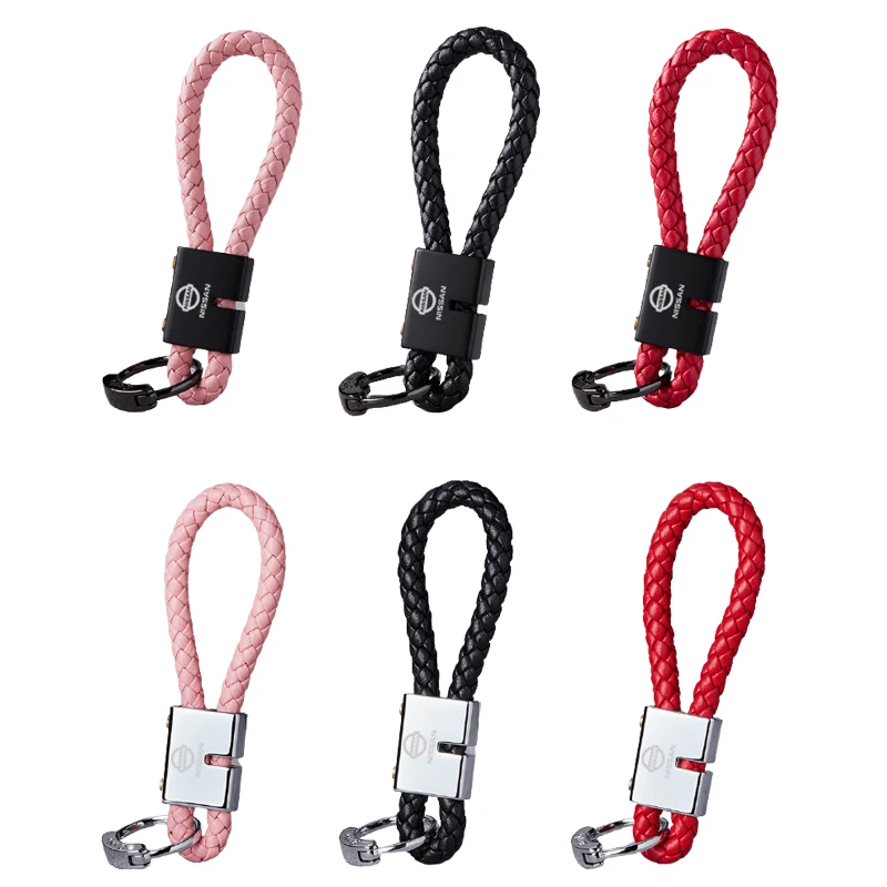 Leather Rope KeyChain Hand Woven Horseshoe Buckle Keyring for Nissan Altima Sentra Versa Frontier Skyline Qashqai X-Trail Tiida
Leather Rope KeyChain Hand Woven Horseshoe Buckle Keyring for Nissan Altima Sentra Versa Frontier Skyline Qashqai X-Trail Tiida