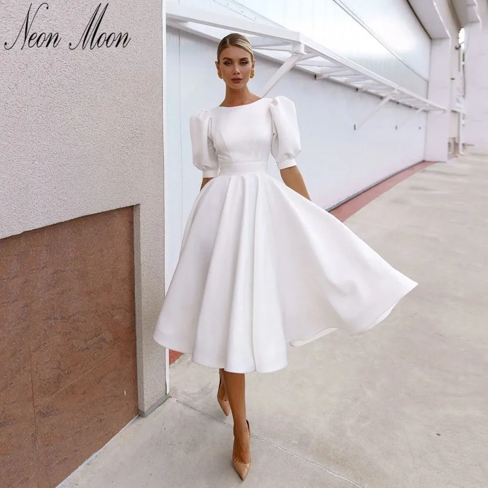 Bohemian A-line Women's Wedding Dresses 2022 O-neck Bride Dress Puff Sleeve Backless Button Simple Bridal Gown Vestido De Novia
Bohemian A-line Women's Wedding Dresses 2022 O-neck Bride Dress Puff Sleeve Backless Button Simple Bridal Gown Vestido De Novia