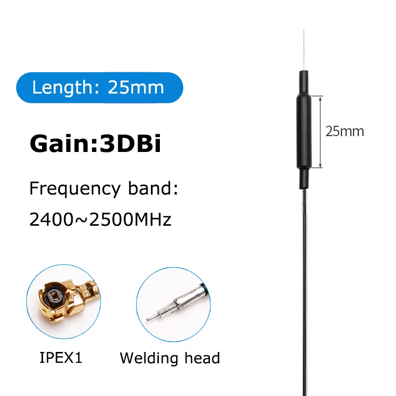 ZigBee-2 шт., bluetooth Wi-Fi модуль длиной 12 см, 2,4 г, встроенный гибкий FPC, мягкая фотоэлемент, антенна gain 3DBi
ZigBee-2 шт., bluetooth Wi-Fi модуль длиной 12 см, 2,4 г, встроенный гибкий FPC, мягкая фотоэлемент, антенна gain 3DBi