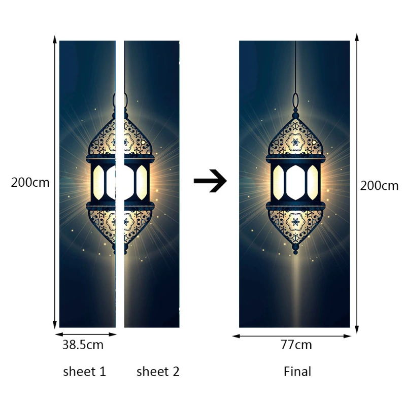 Karim Ramadan Auspicious Islamic Wall Stickers Living Room Door Simulation Decorative Middle East
Karim Ramadan Auspicious Islamic Wall Stickers Living Room Door Simulation Decorative Middle East