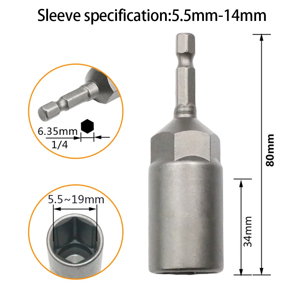 Durable High Quality Hex Sockets Socket Adapter For Pneumatic Screwdriver HRC60 10PCS 5.5/6/7/8/9/10/11/12/13/14MM
Durable High Quality Hex Sockets Socket Adapter For Pneumatic Screwdriver HRC60 10PCS 5.5/6/7/8/9/10/11/12/13/14MM